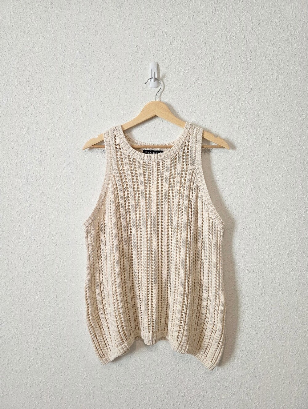 Eloquii Cotton Blend Crochet Knit Tank 18/20